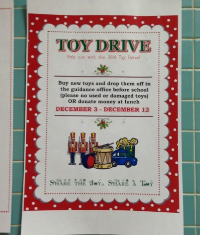 Students can donate toys at lunch or before school in the guidance office until Dec. 12. The free Kids to Kids Christmas family event at Kapco in Grafton will take place on Saturday, Dec. 13 and features activities for kids, chances to donate toys, live reindeer, complimentary food and hot chocolate, and more holiday events.