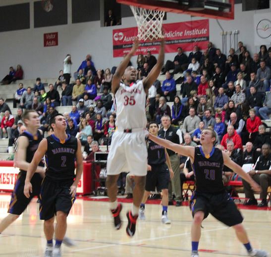Jaylen Key, senior, shoots to score during Homesteads previous match-up against the Warhawks. 