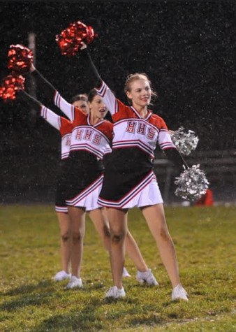 Wilson performs a routine during last year's football season.