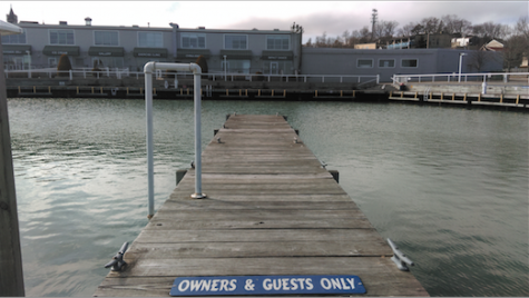 A pier at the Port Washington Marina