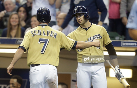 Logan Schafer and Ryan Braun celebrate Jean Seguras RBI single during Thursdays 4-2 win over the Cincinnati Reds. Unfortunately for the Brewers, wins like Thursday have been rare, and the season has resulted in many frustrated fans. Photo provided by Getty Images.