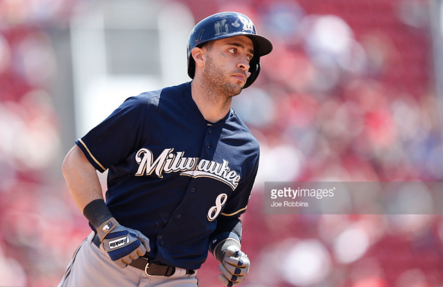 Ryan Braun, Brewers right fielder, trots the bases in celebration after hitting a grand slam during Thursdays 8-3 win in Cincinnati. Braun also hit a solo shot in the game to have 5 RBIs total and hopefully break out of his season-long slump. Photo by Getty Images