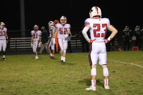 Marotta and his teammates take a breather in-between plays.