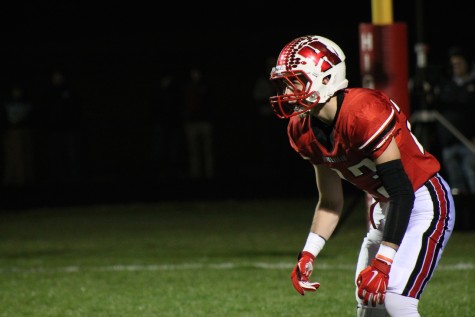 Marotta stares down his wide-receiver before the ball is snapped.