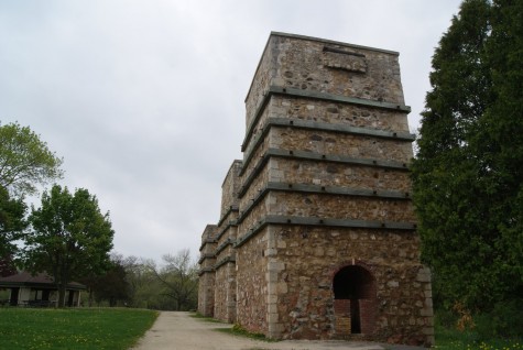 Three of the five original kilns still stand today. The Kilns were used heat the limestone so that it would separate into it's main components, one of them being carbon.  