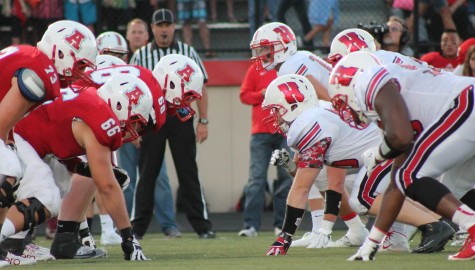 Homestead's defensive line matches up against Arrowhead's offense in Thursday night's show down.