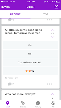 A post on the anonymous social media app "Whatsgoodly" displayed a threatening message and caused Homestead to close today. 