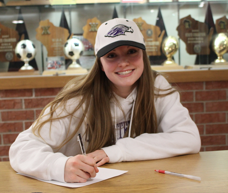 Taylor Mcllwraith, senior, committed to continue her basketball career at the University of Wisconsin - Whitewater.