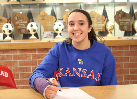Alex Burns, senior, plans to walk on to the Division I rowing team at the University of Kansas. 