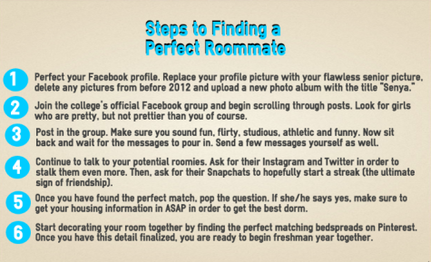 Read these steps to begin your quest for the perfect roommate.