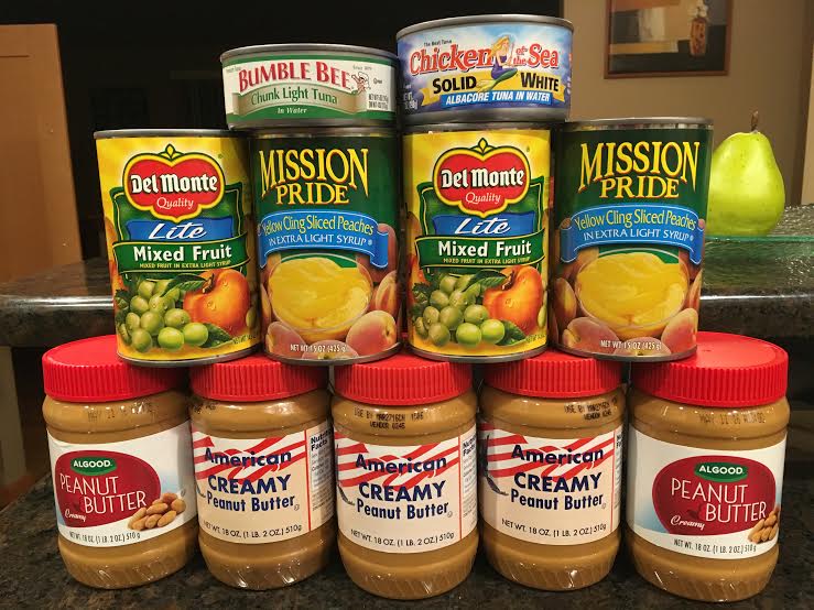Family Sharing is looking to receive nonperishable items such as peanut butter, canned fruits and vegetables and canned tuna--items that students can most-likely find in the back of their pantries.