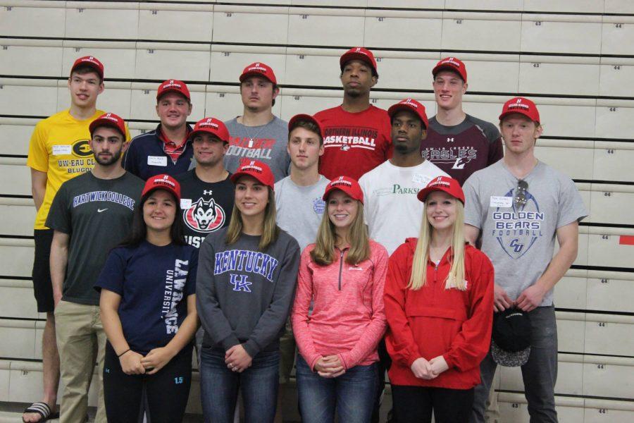 The athletes from the Class of 15 pictured at last years Pancake Breakfast.