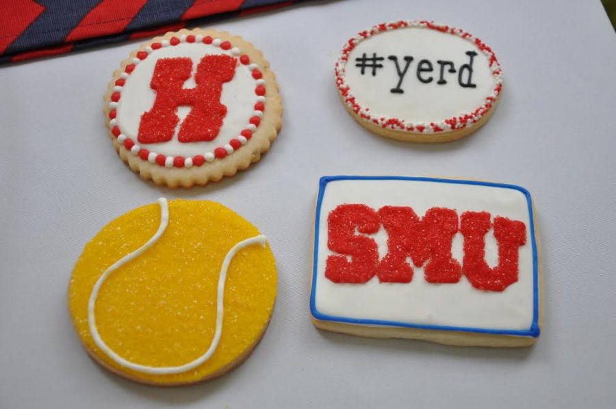 Nicole Martin, Class of 15, displayed cookies representing her time at Homestead at her graduation party last summer. 