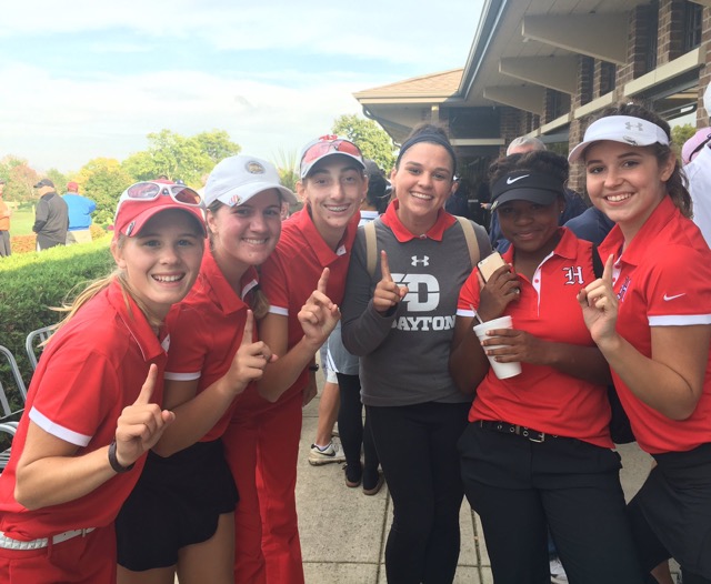 The girls varsity golf team came in first at the sectionals tournament.