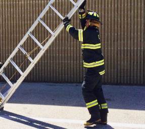 Ben Beck, senior, is fulfilling his childhood dream of being a firefighter.

