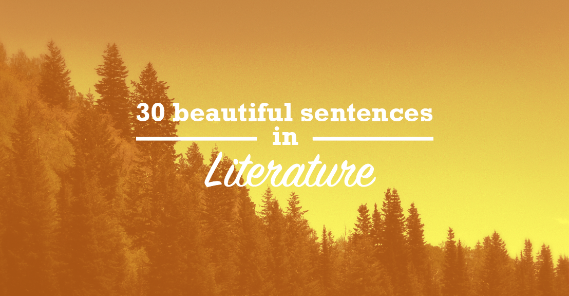 30 beautiful sentences in literature