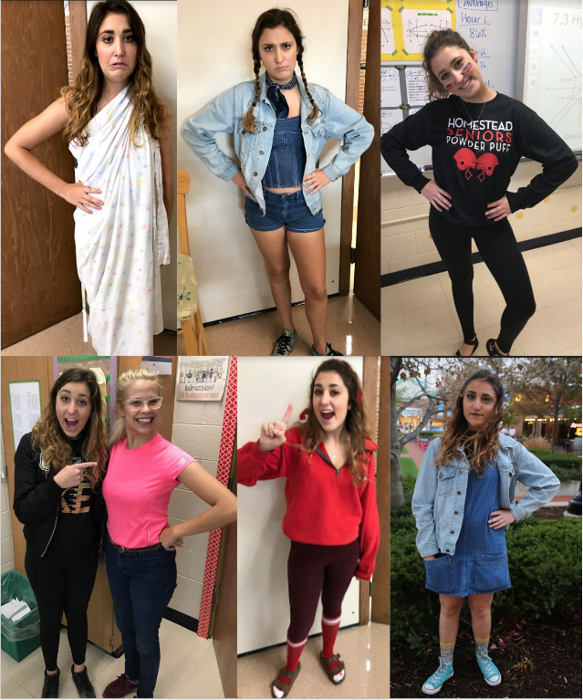 Caitlin Geurts, senior, dressed up for all 6 days of homecoming fun.