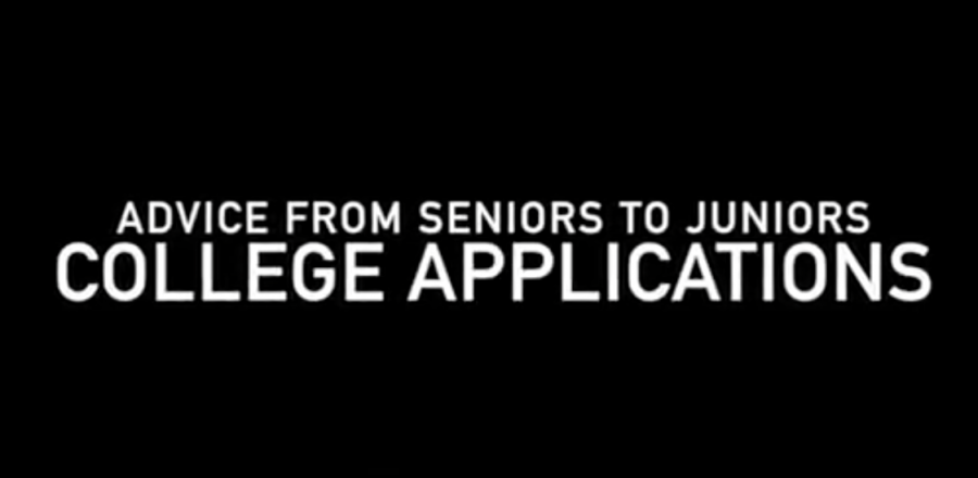 Seniors offer college application advice
