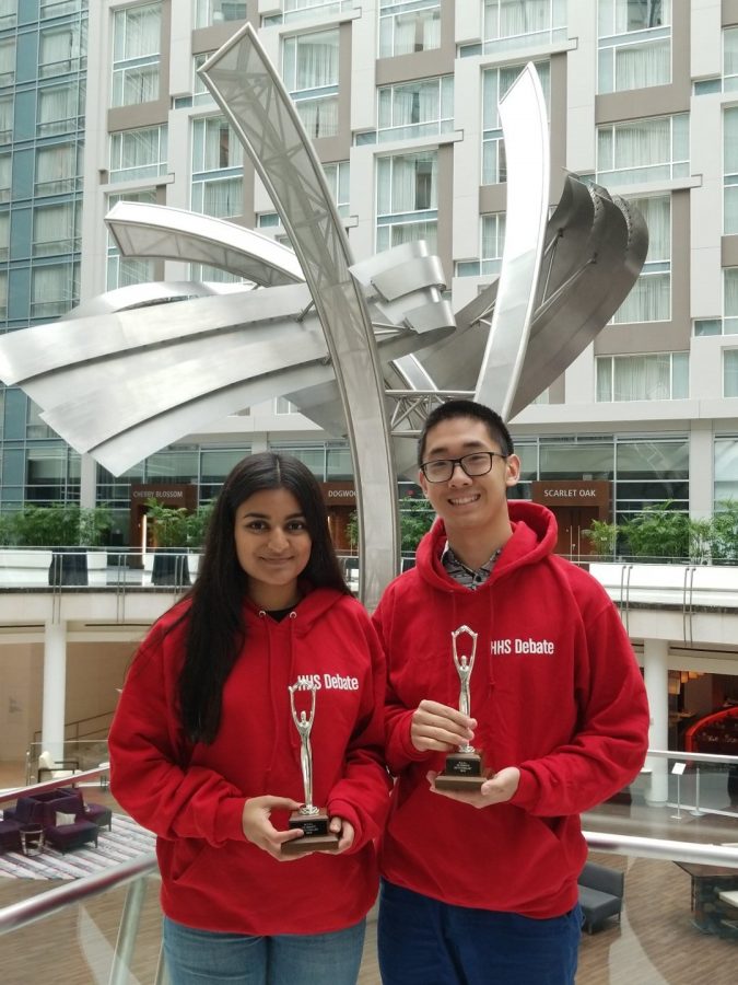 Khan and Gao placed as Octo-Finalists for debate at Nationals in Washington D.C. 