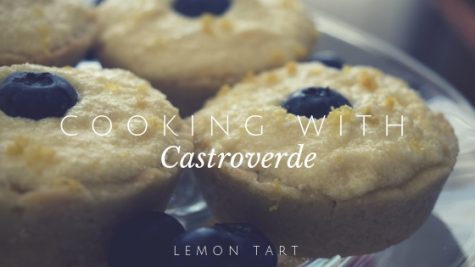 Alex Castroverde, senior, creates mini lemon tarts.