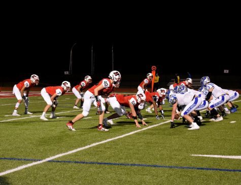 The Highlanders defense faces against the undefeated Blue Dukes under the Friday night lights.