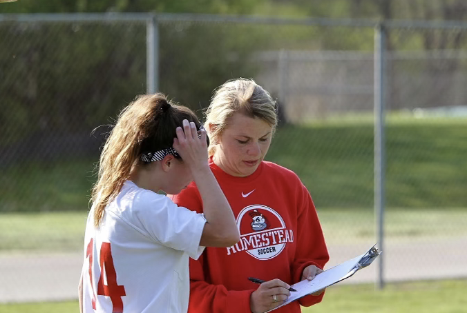 Denk took over as the head coach for the girls soccer team back in 2020. 