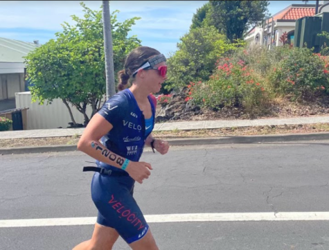 Annamarie Strehlow, Class of ‘09, embarks on the final leg of the triathlon World Championships in Kona. 