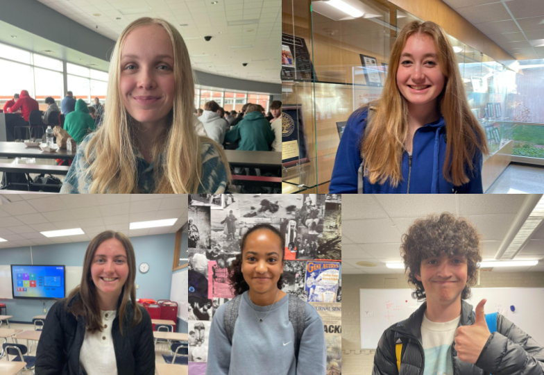 Meredith Niedfeldt, Lauren Strifling, Katherine Wasserman, Alex Gaskin, and Callum Donahue are sophomores excited about their futures at Homestead.
