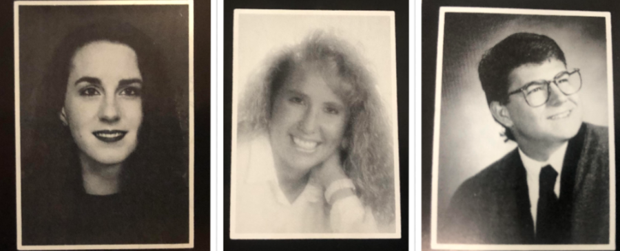 Seniors photos of Cicero,  Rauch and Moser from their high school yearbooks in the early nineties.