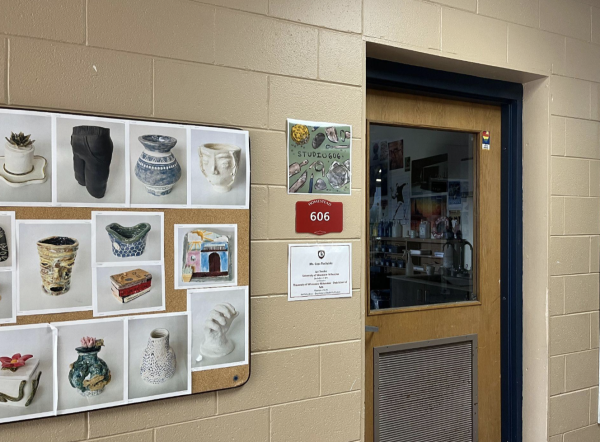 Studio 606 sits silently awaiting the students of Gina Ruskalski’s fourth hour ceramics class to file in.