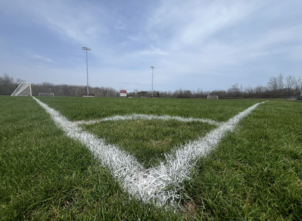 This view of the current Homestead soccer field’s corner arc reveals some roughness that comes with a grass field.