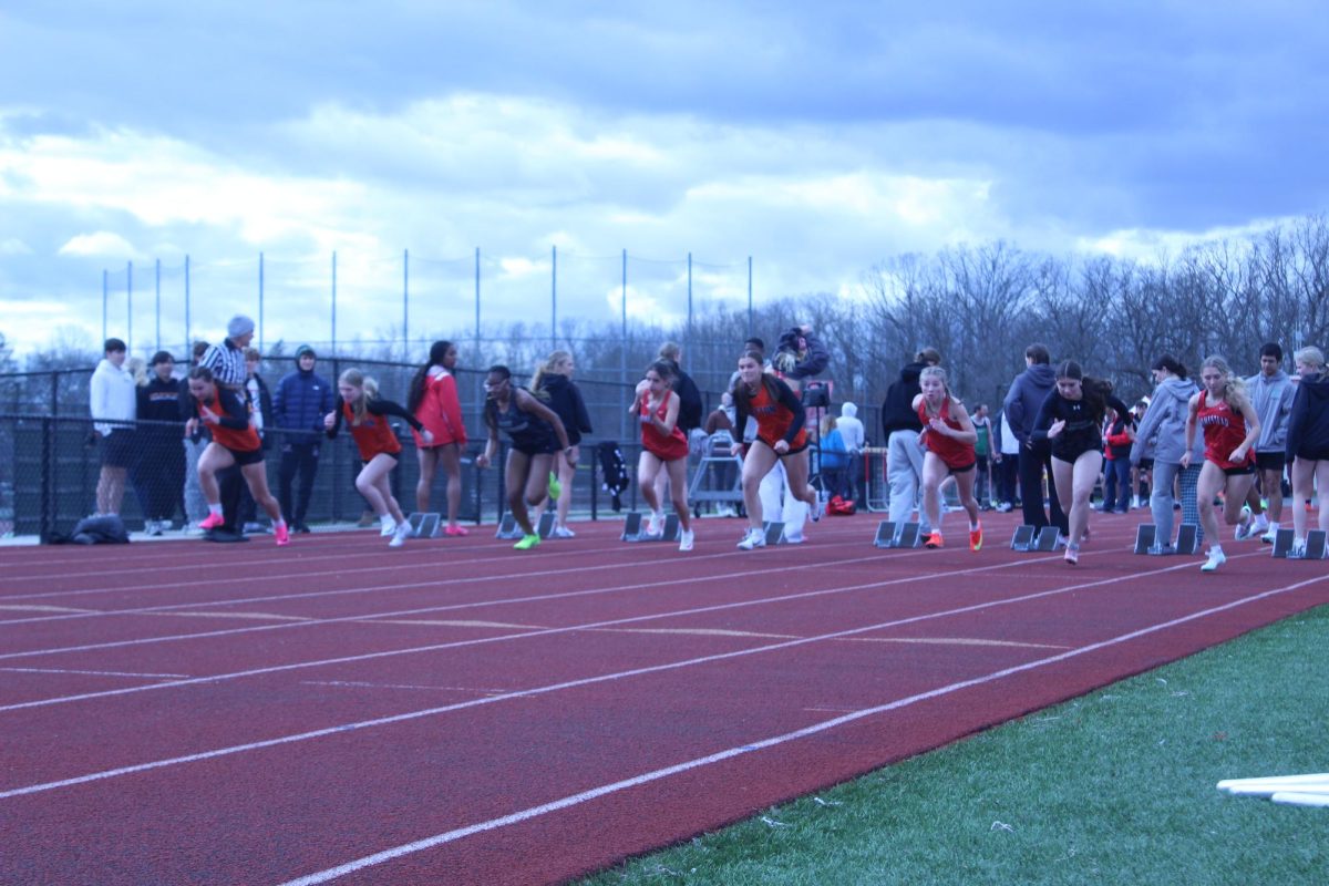 The girls track and field team sets new records.
