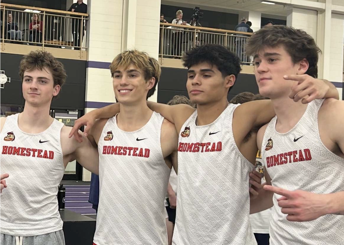 Sean O’Byrne, Lucas Mersky, Christian Torres, and Jackson Montgomery celebrate what looks to be a record-breaking season.