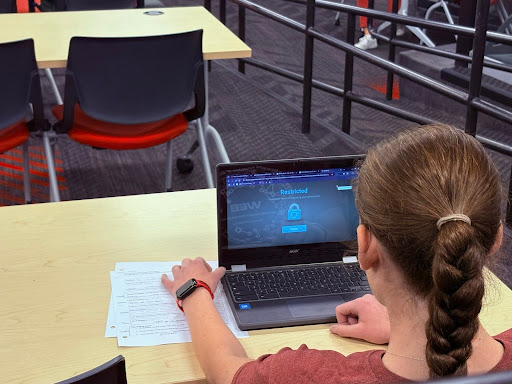 Emma Braatz, sophomore, works in Inquiry Zone 1